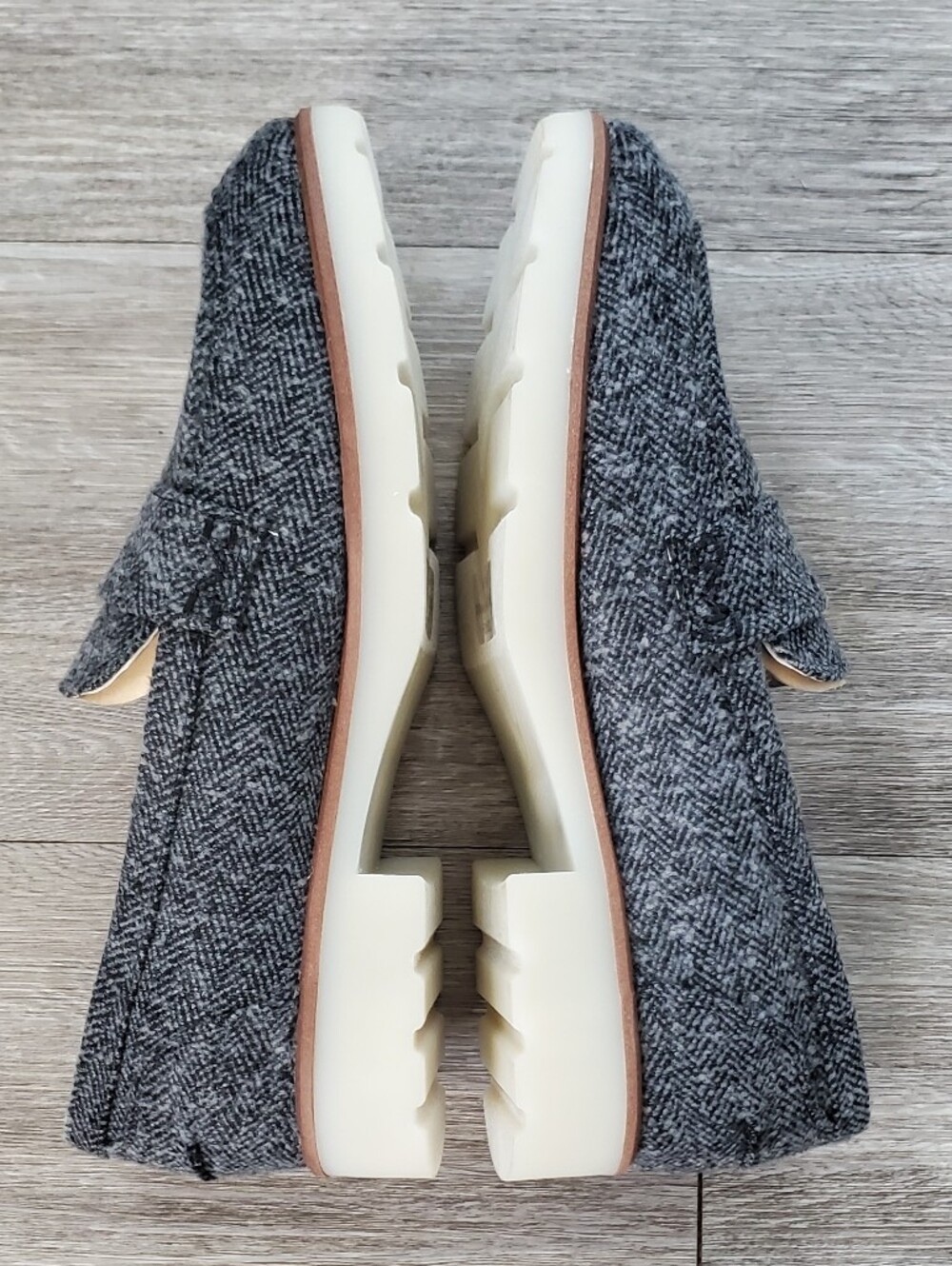 Vionic Women's Cleo Loafer - Gray Herringbone Slip-On Loafers - Picture 5 of 9